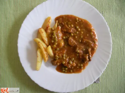 Goveji zrezki v omaki