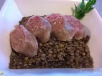 Fotografija recepta: Krotegini z lečo