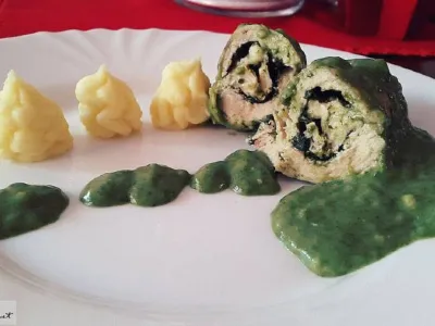 Piščančje - špinačni dvoboj