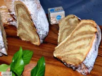 Fotografija recepta: Orehova marmorirana potica