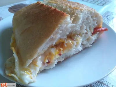 Gaberski sendvič z jajci