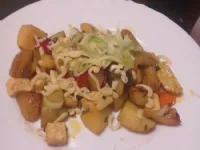 Fotografija recepta: Pečen mlad krompir s tofujem