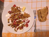 Fotografija recepta: Umešana jajca po mehiško