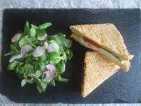 Fotografija recepta: Mocarela v ocvrtem sendviču