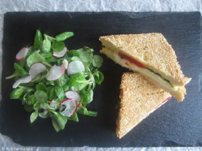 Mocarela v ocvrtem sendviču