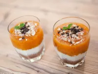 Fotografija recepta: Veganska strjenka s kakijem   