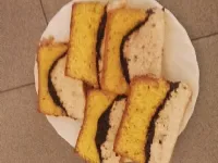 Fotografija recepta: Tribarven kolač