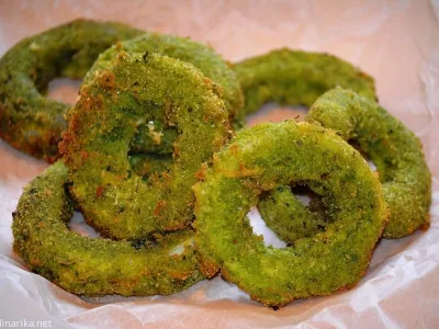 Zeleni čebulni obročki »ala fasulas«