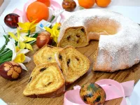 Fotografija recepta: Karamelna kokosova potica s čokolado