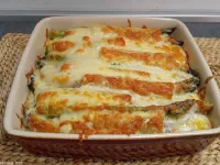 Fotografija recepta: Polnjene testenine s šparglji