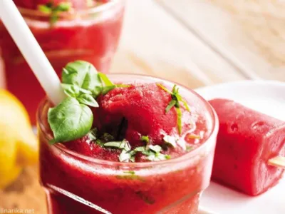 Jagodni sorbet z baziliko