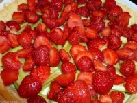 Fotografija recepta: Pita z rabarbaro in jagodami