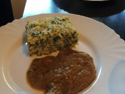 Riževo - špinačni narastek