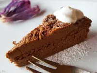 Fotografija recepta: Nizkohidratna čokoladna tortica iz muškatne bučke (LCHF recept)