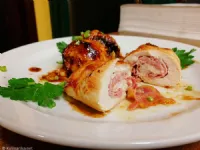 Fotografija recepta: Puranja rulada (šunka in sir)