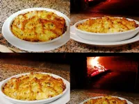 Fotografija recepta: Gratinirana pasta s puranom in gorgonzolo