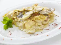 Fotografija recepta: Krompirjeva musaka s čemažem