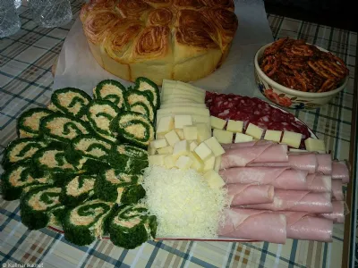 Špinačna rolada z lososom