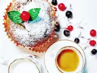 Fotografija recepta: Mascarpone mafini z jagodičevjem