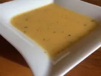 Fotografija recepta: Kremna porova juha s sladkim krompirjem