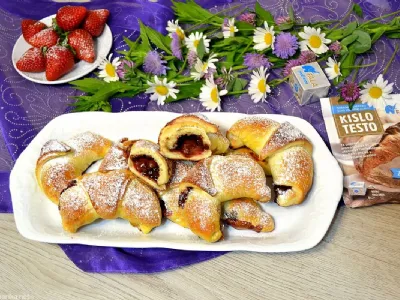 Jagodni rogljički z Nutello