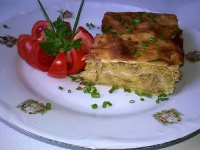 Pita z mesom in krompirjem