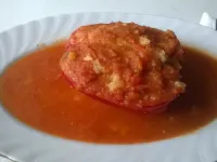 Fotografija recepta: Polnjene paprike v pečici
