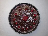 Fotografija recepta: Presna malinino - čokoladna torta