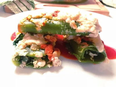 Špinačno tofujevi kaneloni