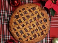 Fotografija recepta: Praznična pita z ajdovo kašo, čokolado in suhimi brusnicami