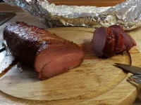 Fotografija recepta: Dimljen svinjski hrbet (kare)