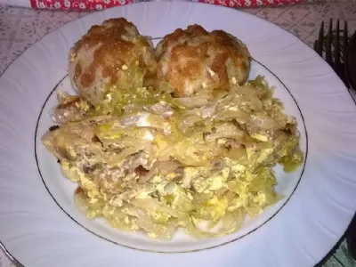 Zelje z mesom iz pečice