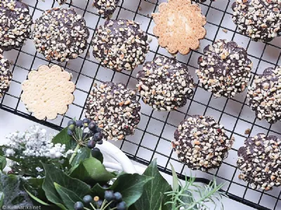 Veganski božični piškotki s čokolado