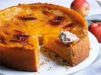 Fotografija recepta: Babičin jabolčno-vinski kolač