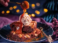 Fotografija recepta: Kavni rjavčki s karamelnim prelivom