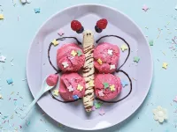 Fotografija recepta: Veganski sladoledni metuljček