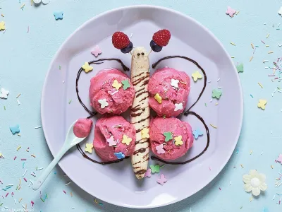 Veganski sladoledni metuljček