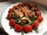 Fotografija recepta: Piščanec na rukoli