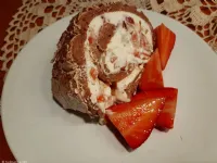 Fotografija recepta: Čokoladna beljakova rolada