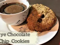 Fotografija recepta: Rženi piškoti s koščki čokolade