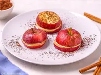 Fotografija recepta: Sendvič iz jabolk in arašidovega masla