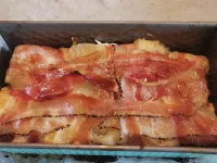 Fotografija recepta: Piščančji fileji v pečici z lososom