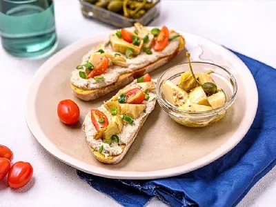 Tunin namaz s skuto in artičokami