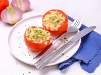 Fotografija recepta: Polnjeni paradižniki s tunino
