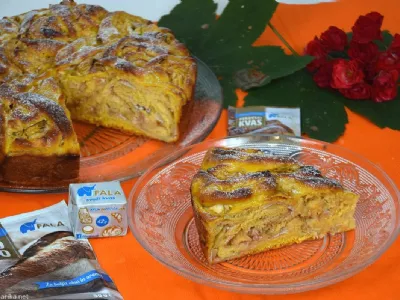 Bučno pecivo z jabolki