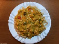 Fotografija recepta: Smetanova curry omaka s piščancem