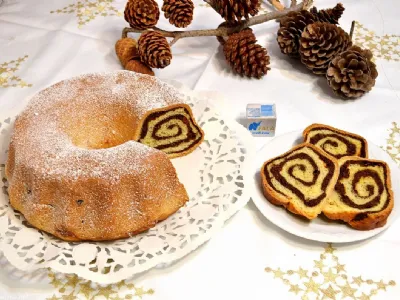 Rožičeva potica z muškatno bučo (z aronijo)