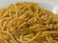 Fotografija recepta: Špageti s tofujem 