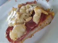 Fotografija recepta: Jajčno mesni zajtrk