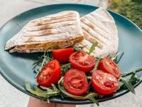 Fotografija recepta: Umešana jajčka v tortiliji